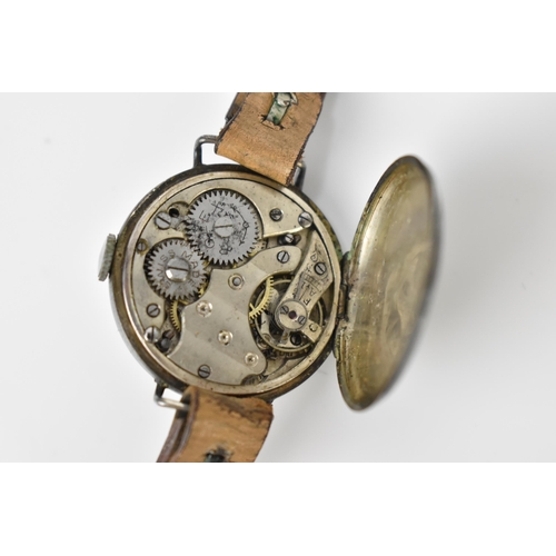 71 - An early 20th century Rolex, ladies, silver wristwatch, circa 1926, having a white dial with Roman n... 