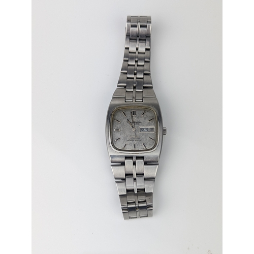 173 - An Omega Constellation automatic, gents stainless steel wristwatch, circa 1973, having a silvered di... 