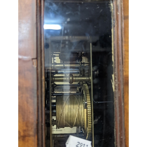 78 - An early 18th century and later walnut veneered longcase clock, the gilt dial signed 'Daniel Parker ... 