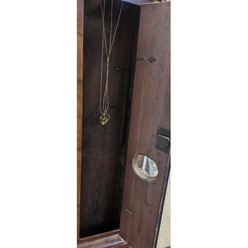 78 - An early 18th century and later walnut veneered longcase clock, the gilt dial signed 'Daniel Parker ... 