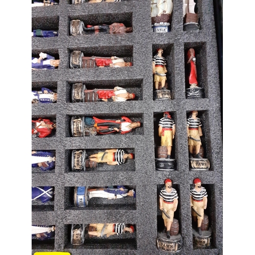 331 - A modern chess set with chess pieces in the form of sailors and pirates
Location: A1M