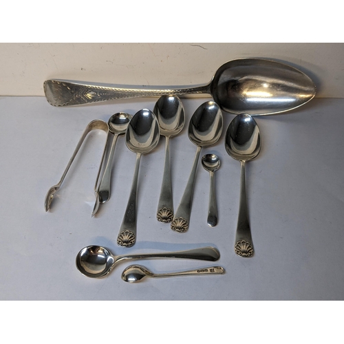 288 - Mixed silver to include a George III table spoon hallmarked London 1799, 132g
Location: TABLE