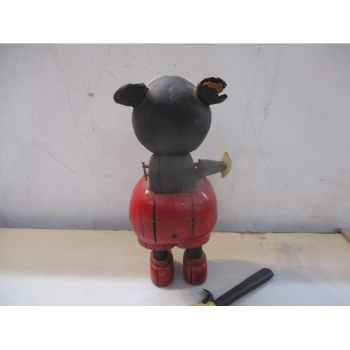 296 - A 1930/40s American scratch made model of Mickey Mouse A/F Location: 9.4