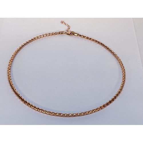 17 - A 9ct rose gold necklace, boxed 4.5g
Location: RING