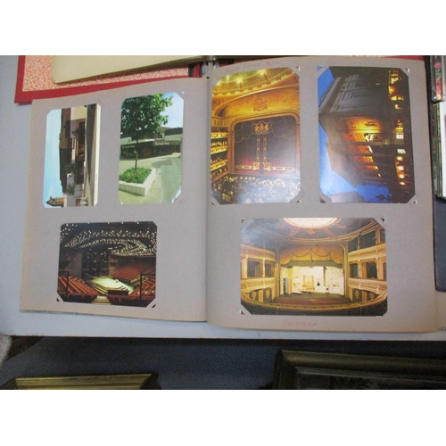 230 - Three postcard albums with approximately 300 post cards of theatres, garden, cats, dogs, goats and o... 