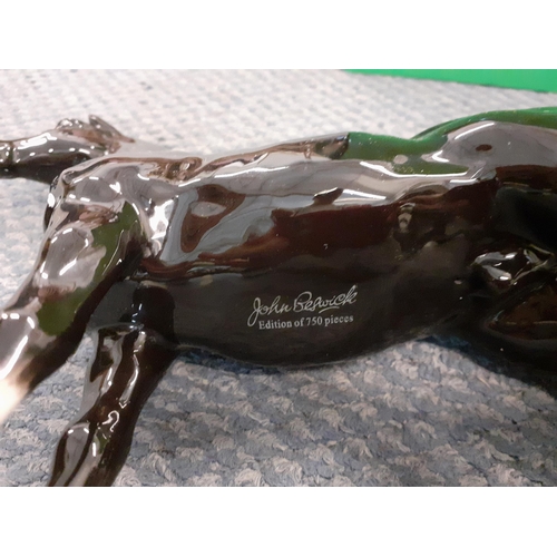 394 - A Beswick limited edition black horse with white socks, with original box
Location: R1.2