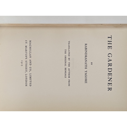 453 - Rabindranath Tagore - two First Edition books - The Gardener and The Crescent Moon, both published 1... 