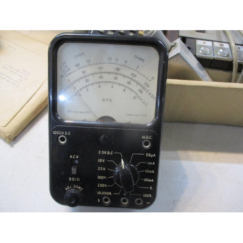 550 - Vintage electrical items to include British Telecom, P.O reading instruments and others
Location: 3.... 