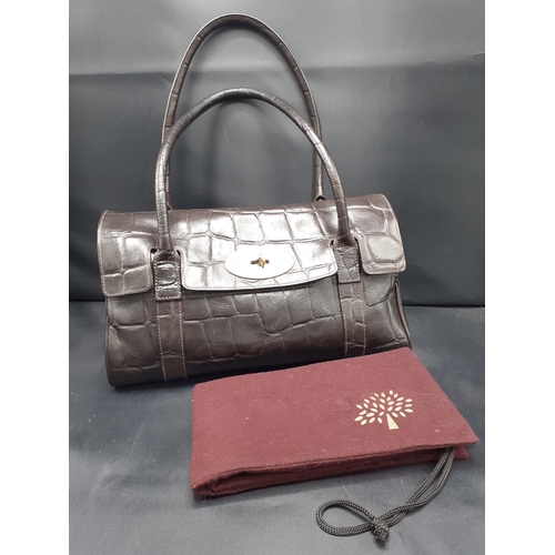 dark brown mulberry bag