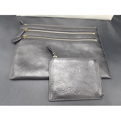 mulberry multi zip pouch