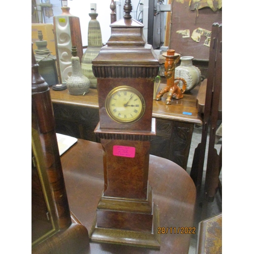 427 - An American Gilbert Manufacturing Company walnut cased mantle clock with white Roman dial 
Location:... 