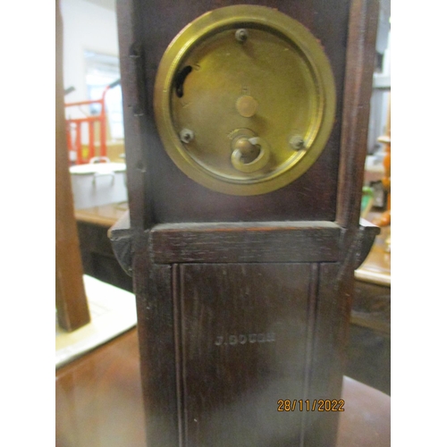 427 - An American Gilbert Manufacturing Company walnut cased mantle clock with white Roman dial 
Location:... 