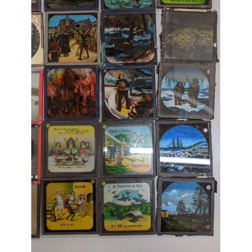 431 - A selection of magic lantern slides to include some depicting scenes of Norwich, Chrysanthemums and ... 