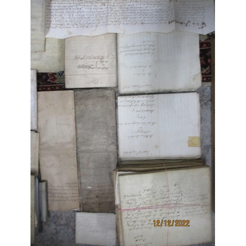 102 - A quantity of 18th and 19th century copies of Indentures, mortgage and conveyancing documents, deeds... 