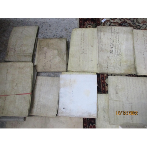 102 - A quantity of 18th and 19th century copies of Indentures, mortgage and conveyancing documents, deeds... 