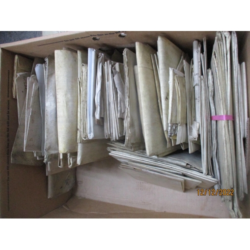 102 - A quantity of 18th and 19th century copies of Indentures, mortgage and conveyancing documents, deeds... 