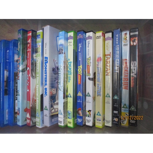 121 - A collection of DVDs to include Doctor Who, Children's DVDs including Chicken Run, along with Thunde... 