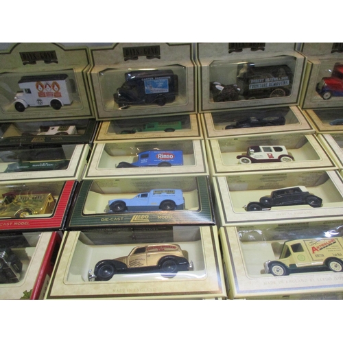 130 - A collection of boxed Days Gone and Lledo and other model diecast vehicles to include Blackpool Tran... 