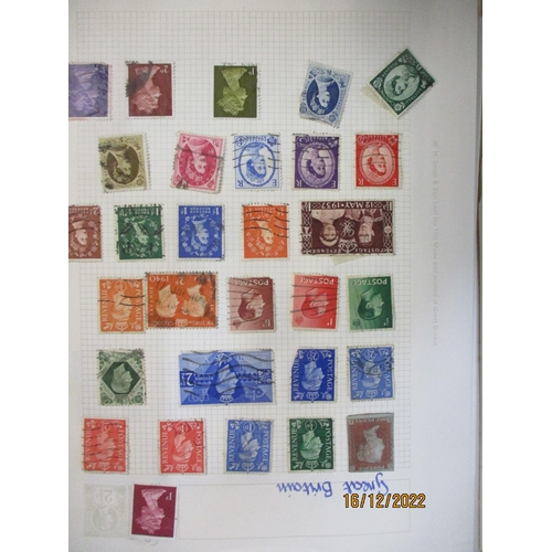 215 - An early 20th century Triumph Stamp album containing mounted world stamps including China, Straits S... 