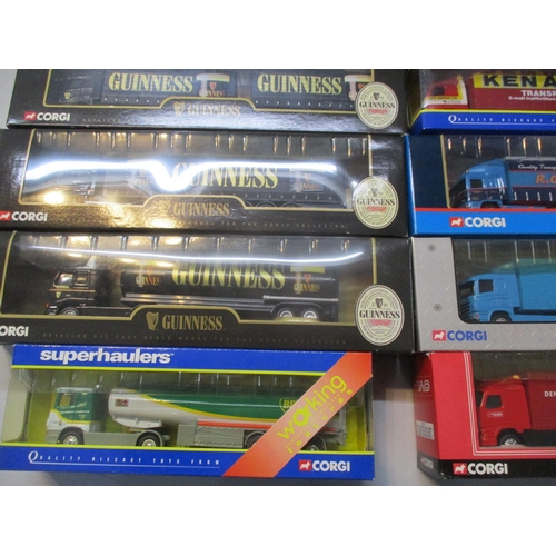 241 - A collection of boxed Corgi diecast model lorries, to include Guinness, KitKat, Tesco and others
Loc... 