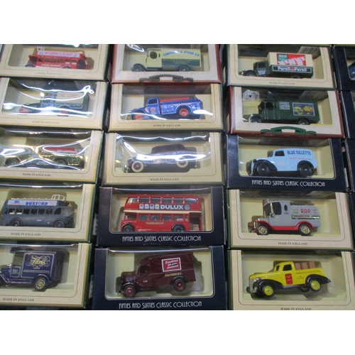 243 - A collection of boxed Days Gone vintage models, matchbox cars, buses and vans to include Kodak, Bosc... 