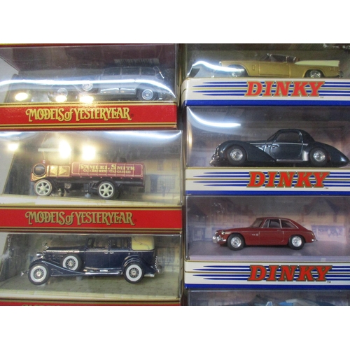 245 - A collection of approximately 20 boxed Dinky and Matchbox cars to include Grosser Mercedes, Golden H... 