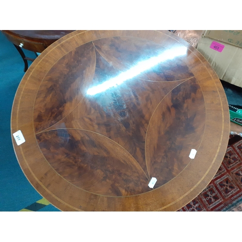 277 - An Edwardian mahogany two tier circular occasional table, inlaid to the top
Location: RAF