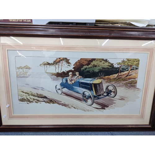 294 - Motor Racing Interest - two Mabileau & Co Paris Gamy racing posters, 93cm x 46cm, framed
Location:RA... 