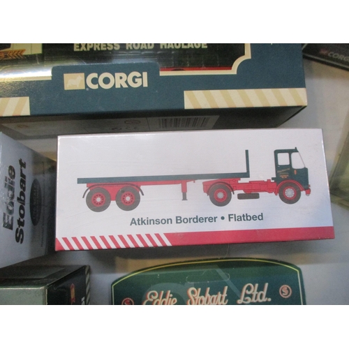 316 - A collection of boxed Corgi to include Eddie Stobart Ltd trucks, lorries together with James Bond 00... 