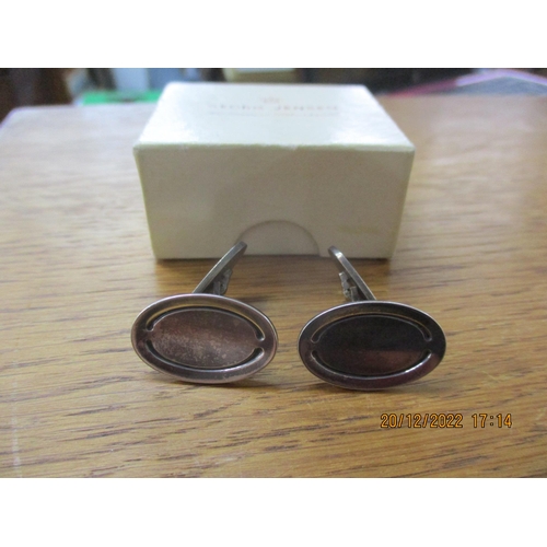 434 - Georg Jensen - a pair of silver oval cufflinks
Location:CAB5