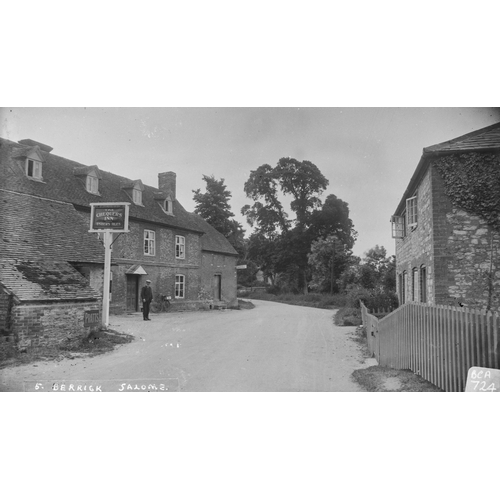 62 - A collection of postcard negatives featuring villages in the Oxfordshire, Buckinghamshire and surrou... 