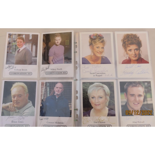 64 - Approximately eight-eight Coronation Street cast cards Location:ROSTRUM