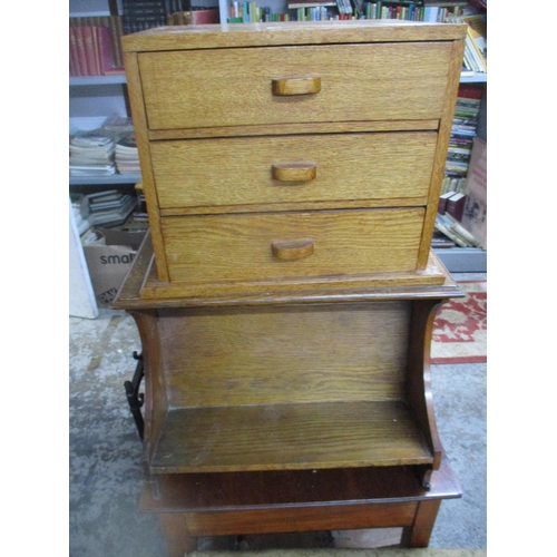 66 - An Edwardian mahogany single drawer side table, 71.5 x 87.5 x 45.5cm and a small mahogany occasional... 