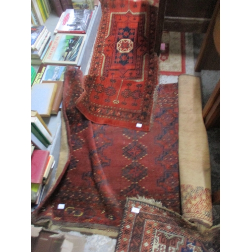 72 - A group of five Middle Eastern rugs to include hand woven examples of various sizes
Location:SR