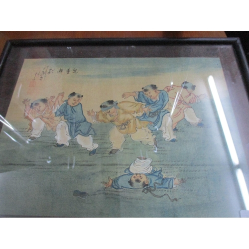 94 - A selection of framed and glazed hunting prints and others to include a Chinese hand coloured pictur... 