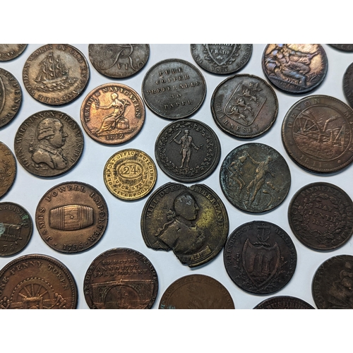 186 - A mixed quantity of 18th/19th century tokens to include 1794 Dublin, 'For The Honor and Use of Trade... 