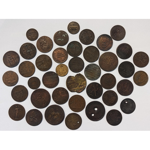 186 - A mixed quantity of 18th/19th century tokens to include 1794 Dublin, 'For The Honor and Use of Trade... 