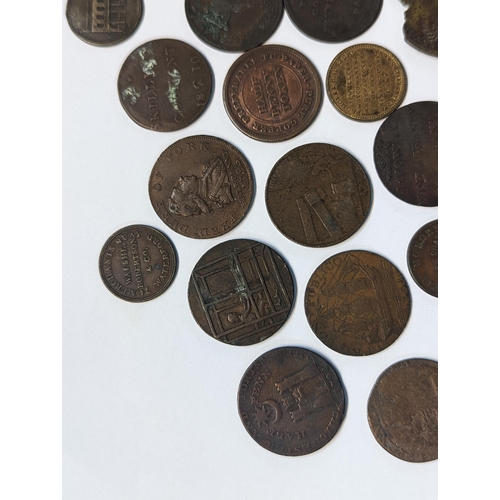 186 - A mixed quantity of 18th/19th century tokens to include 1794 Dublin, 'For The Honor and Use of Trade... 