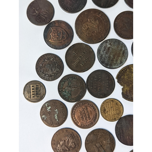 186 - A mixed quantity of 18th/19th century tokens to include 1794 Dublin, 'For The Honor and Use of Trade... 