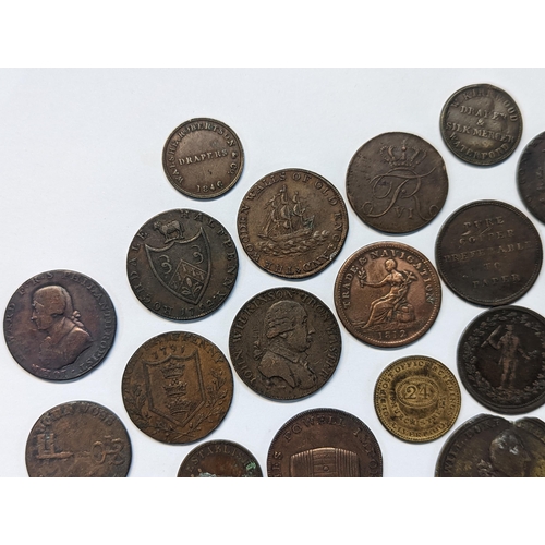 186 - A mixed quantity of 18th/19th century tokens to include 1794 Dublin, 'For The Honor and Use of Trade... 