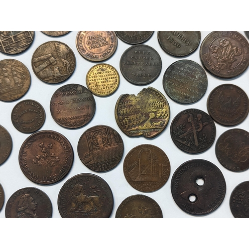 186 - A mixed quantity of 18th/19th century tokens to include 1794 Dublin, 'For The Honor and Use of Trade... 