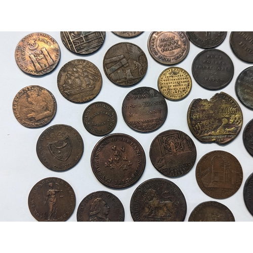 186 - A mixed quantity of 18th/19th century tokens to include 1794 Dublin, 'For The Honor and Use of Trade... 