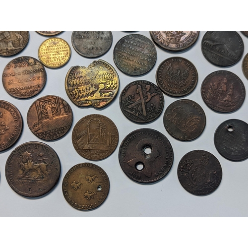 186 - A mixed quantity of 18th/19th century tokens to include 1794 Dublin, 'For The Honor and Use of Trade... 