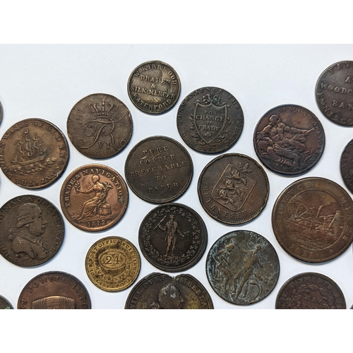 186 - A mixed quantity of 18th/19th century tokens to include 1794 Dublin, 'For The Honor and Use of Trade... 