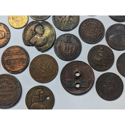 186 - A mixed quantity of 18th/19th century tokens to include 1794 Dublin, 'For The Honor and Use of Trade... 