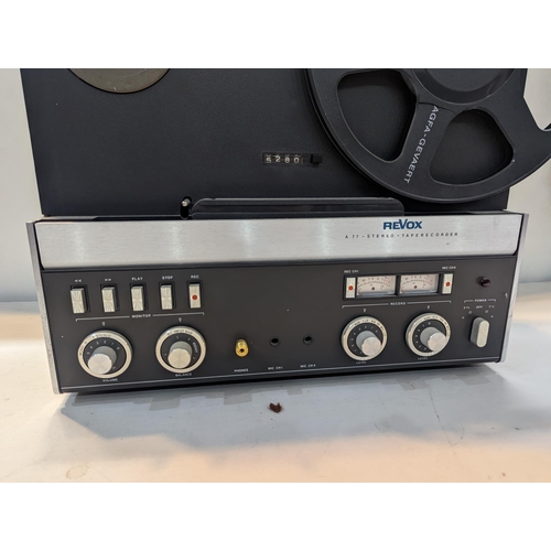 195 - A Revox A77 stereo tape recorder, A/F, Location:LAM