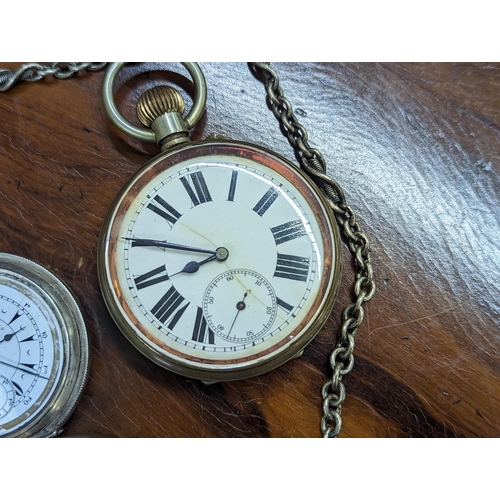 264 - An early 20th century J Dent of London 800 silver cased full hunter pocket watch, dial signed 'G S H... 