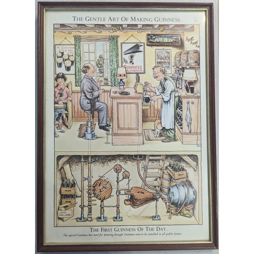 36 - A group of eleven framed and glazed prints entitled The Gentle Art of Making Guinness' humorous prin... 