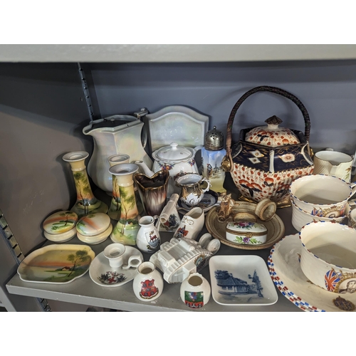 384 - A mixed collection of china to include Noritake Royal Copenhagen, Edward VIII commemorative cups and... 