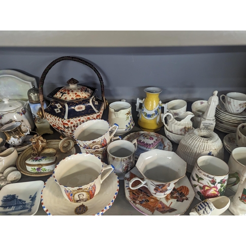 384 - A mixed collection of china to include Noritake Royal Copenhagen, Edward VIII commemorative cups and... 